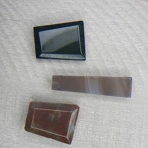 3pk Agate Stone Pendants